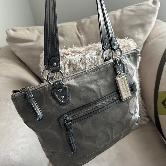 Coach Gray Signature Tote Bag - Picture 8 of 8